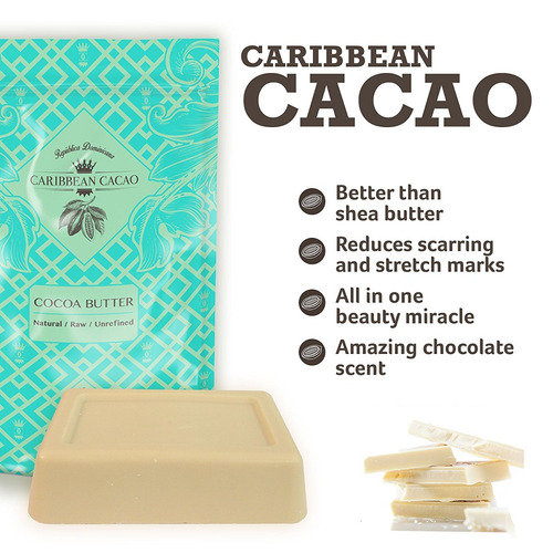 La Manteca De Cacao Puro Sin Refinar Crudo - 1 Lb Food Grade