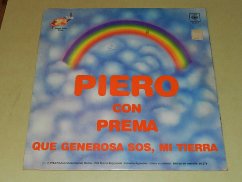 Vinilo 2386 - Que Generosa Sos Mi Tierra - Piero - Dbs