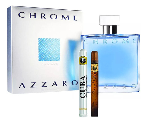 Azzaro Chrome Caballero 100ml Original +perfume Cuba 35ml