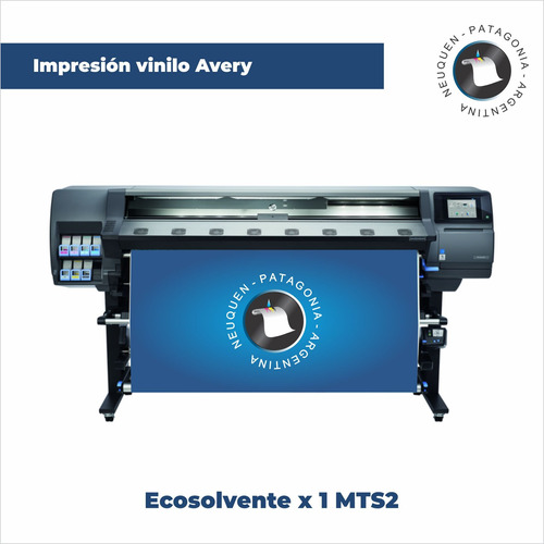Vinilo Promo Avery Impreso Ecosolvente Brilo 1440 Dpi X Mts2