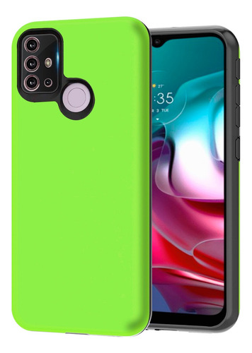 Funda Soft Protector Rígido 2 Capas Para Moto G30 Antigolpes