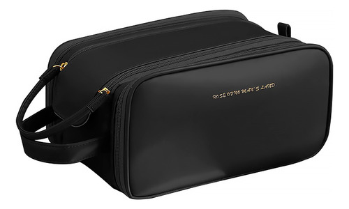 Bolsa Para Cosméticos Maquillaje, Neceser De Tela Y Tpu Color Negro