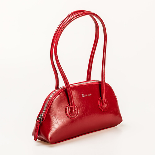 Cartera Mujer Mini Bolso Baguette Eco Cuero Cherry Cherry