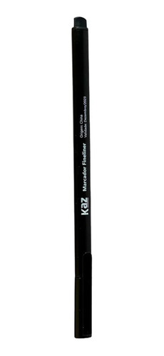 Imagem 2 de 6 de Caneta Fineliner Kaz 10un Cor Preto Ponta Fina 0.7mm