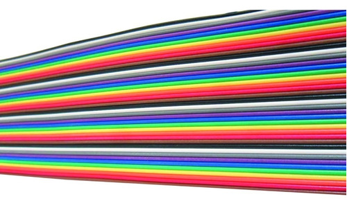 Cable Plano 40 Vias De Colores 1.27mm