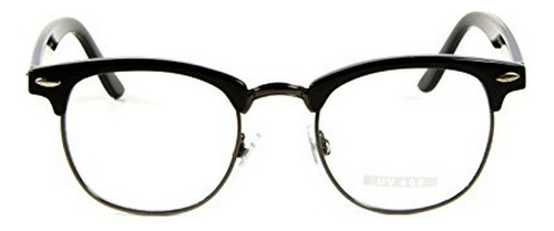 Montura - Goson Vintage Nerd Fashion Clear Eyeglasses, Clear