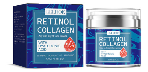 Crema Hidratante Facial Con Retinol D, Colágeno, Reduce La L
