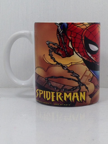 Caneca De Cerâmica Modelo Branca Spiderman Homem 