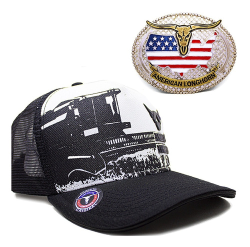  Bone Country Trucker + Fivela American Longhorn Original