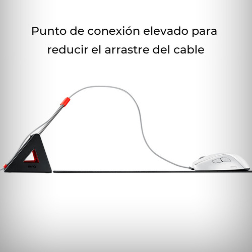 Imagen 3 de 6 de Mouse Gamer Benq Zowie S2 Blanco Para Esports