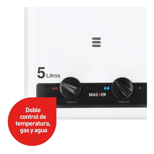 Calefont Gas Licuado 5 Litros Tiro Natural