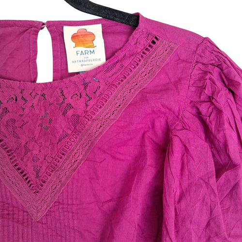 Blusa Kelsie Color Bugambilia Farm By Anthropologie Talla S (Usado)