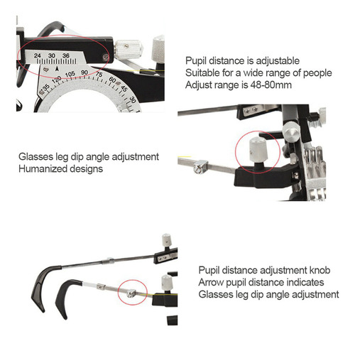Gafas Profesionales Con Montura De Lente De Prueba Óptica Aj