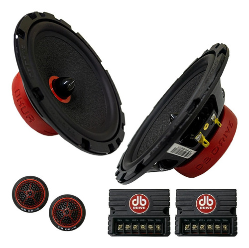 Set De Medios Rangos Db Drive Okur S165cv2 6.5 Pulgadas 250w