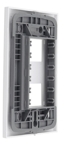 Placa Inova Pro 85001 Alumbra White con módulo independiente 4x2