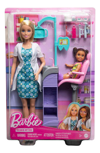 Barbie Profesion Dentista Y Accesorios Kht69 Original Nuevo