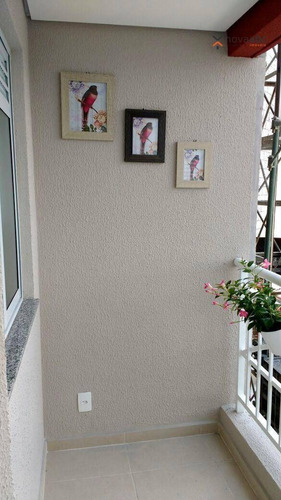 Apartamento Mobiliado Com 2 Dormitórios À Venda, 48 M² Por R$ 295.000 - Parque Das Nações - Santo André/sp - Ap1624