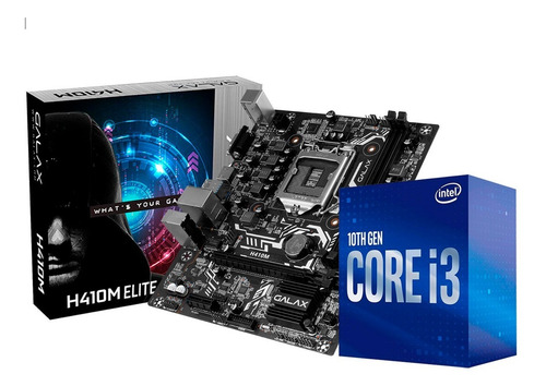 Kit Placa Mãe H410m Elite Galax + Core I3-10100f - S/ Vídeo