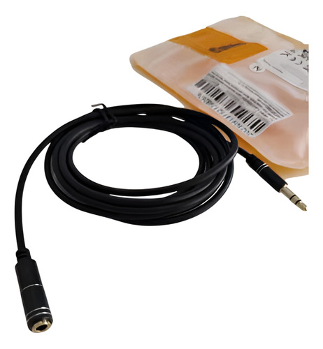 Cable Extension Audio Estereo 3.5mm Macho Hembra 2 Metros