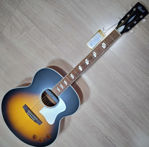 Imagem 5 de 10 de Violão Cort Cj Retro Vsm/b Captação Fishman Ned-d Humbucker
