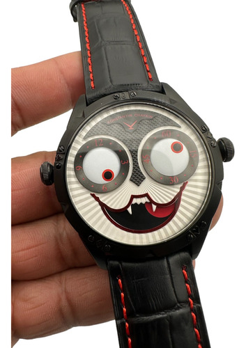 Reloj Premium Konstantin Chaykin Joker Carzo Piel Negro (Reacondicionado)