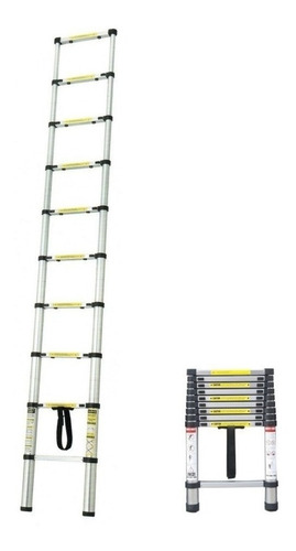 Escalera Aluminio Telescopica 1.95mt 7pl P/150kg