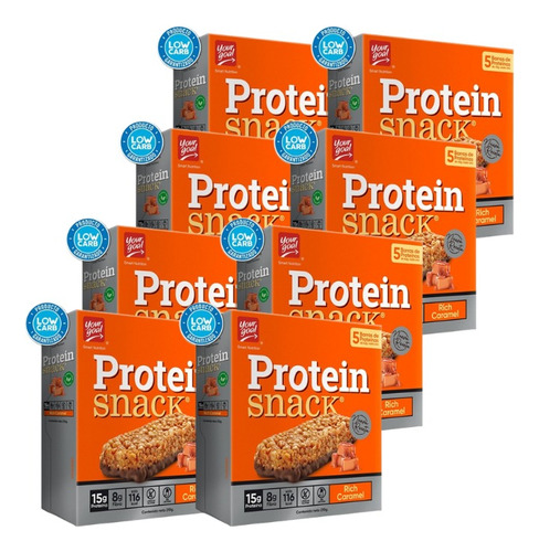 Protein Snack Caramelo 40 Barras De Proteina Dietafitness