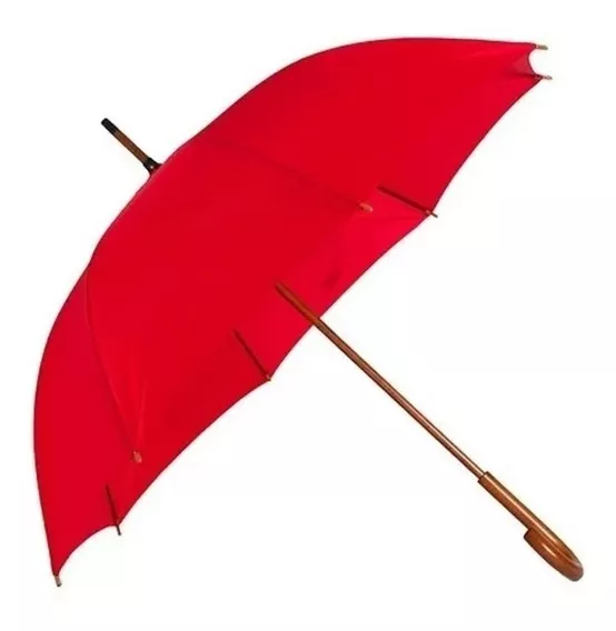 Guarda-chuva clássico Voyagem L-1030L vermelho com design liso