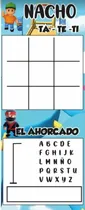 Comprar 40 Juego Tateti  Ahorcado Souvenir Cumpleaños Personalizados