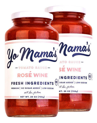 Yo Mama's 2Pack Salsa Radiant Rosé Wine 708g