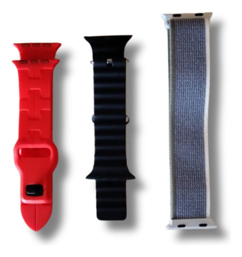 Smartwatch + Auriculares Inalambricos Big9 3+1 Negro Ocean Rojo Negro