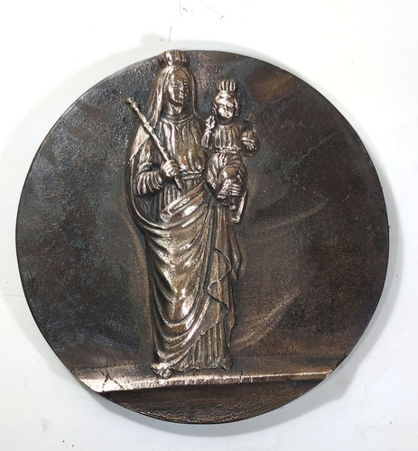 Nossa Senhora Auxiliadora - Medalhão De Bronze