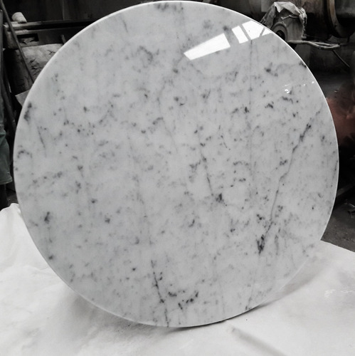 Tapa De Mesa Mármol Carrara, Circular - Forma Y Diseño