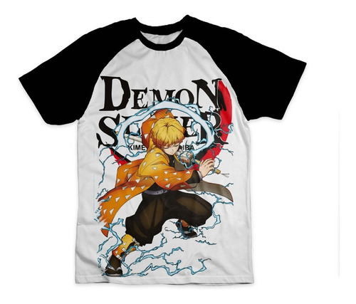 Camiseta Kimetsu No Yaiba Demon Slayer Zenitsu Agatsuma