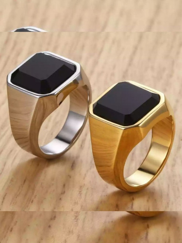Anillo En Acero Quirúrgico De Mesa Anillos Hombres Gemas