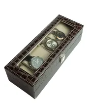 Comprar Caja Organizador 6 Relojes Cocodrio
