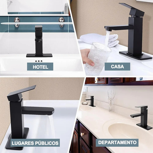 Lavabo Grifo Baño Llave Monomando Fregadero Inoxidable