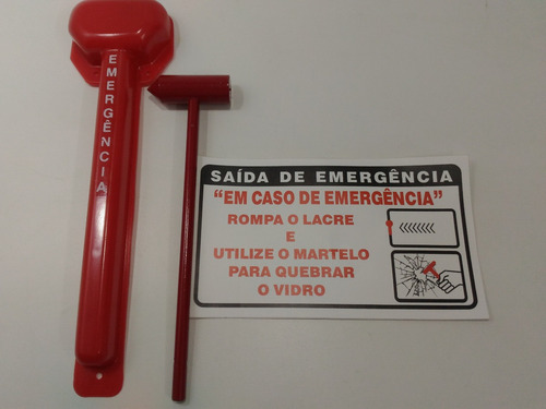 Imagem 2 de 9 de Kit Capa + Martelo + Aviso De Emergência Van E Micro Ônibus