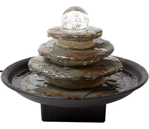 Fuente Zen Decorativa Portátil Interior Exterior 4 Niveles 