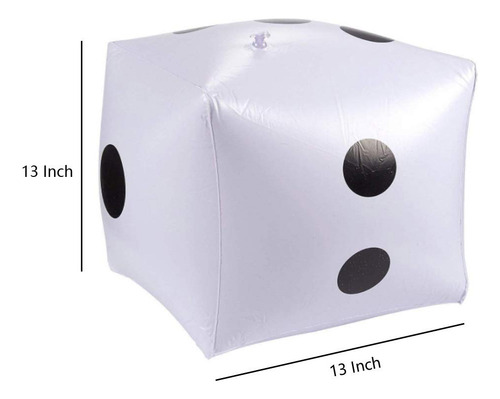 Dados Gigantes Inflables 35 Cm Para Juegos En La Piscina