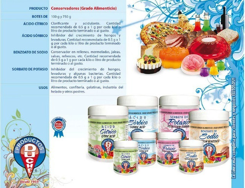 Imagen 2 de 2 de Sorbato De Potasio Duché 100gr