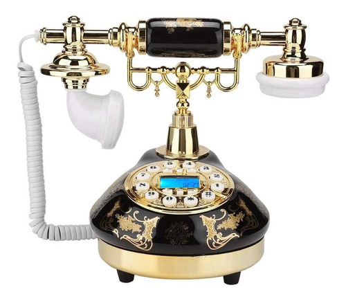 Teléfono Antiguo Con Cable Retro, Diseño Vintage - Serounder
