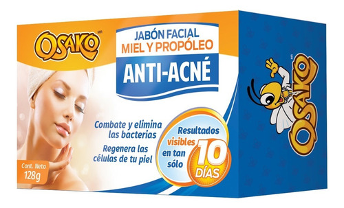 Jabón Facial Miel Y Propóleo Anti Acné
