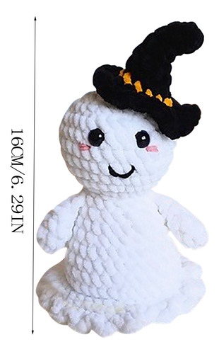 Un Bonito Adorno De Juguete Fantasma Con Sombrero De Bruja 6