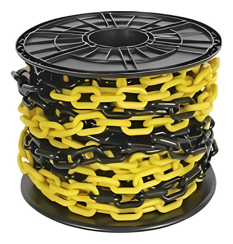 Cadena Plastica 6mm X 35mm Amarillo Y Negro Hr-m5218