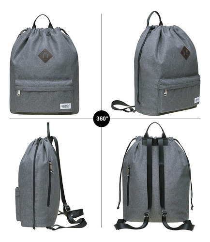 Nueva Bolsa De Lona Con Cordón, Mochila Deportiva Oxfor De K