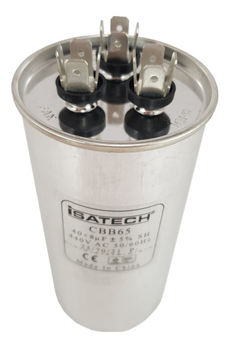 Capacitor De Marcha Dual 40+8 Uf Microfarados - Isatech