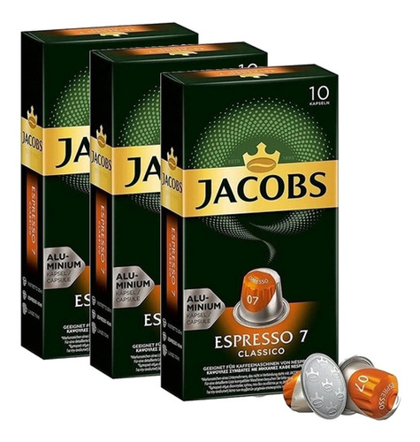 Cápsulas Nespresso Compatibles Café Jacobs - Pack 3 Cajas