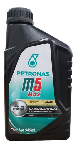 Aceite Petronas M5 Max 20w-50 946ml (caja/12pzs)