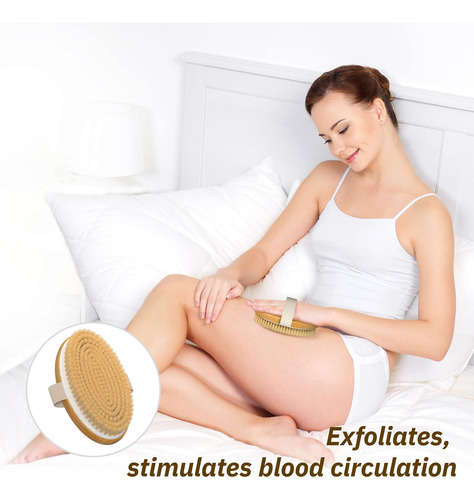 Cepillo Corporal De Cepillado En Seco Para Exfoliar Y Masaje